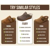 image:imageProject Cloud Genuine Leather Platform Clogs for Women  Womens MulesTaupe Suede  Fur Lining