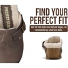 image:imageProject Cloud Genuine Leather Platform Clogs for Women  Womens MulesTaupe Suede  Fur Lining