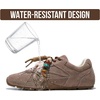 image:imageProject Cloud Genuine Leather Womens Barefoot Lace Up ShoesTaupe Suede