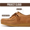 image:imageProject Cloud Genuine Leather Womens Oxford Shoes with Memory Foam WallyTan