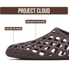 image:imageProject Cloud Lightweight Summer Flats Jelly Shoes Women Footwear JellzChoco Brown