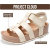 image:imageProject Cloud Platform Sandals for Women Strappy Wedges Plush Insole 2026Phased  Cloud