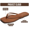 image:imageProject Cloud Square Toe Flip Flops For WomenSandals WomenCognac