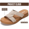 image:imageProject Cloud Wedge Sandals for Women Plush Insole Strappy Sandals 2026Birch Suede