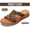 image:imageProject Cloud Wedge Sandals for Women Plush Insole Strappy Sandals 2026Leopard
