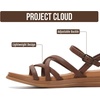 image:imageProject Cloud Wedge Sandals for Women Plush Insole Strappy Sandals 2026Whiskey
