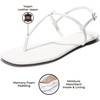 image:imageProject Cloud Wedge Sandals for Women Plush Insole Strappy Sandals 2026White