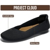 image:imageProject Cloud Womens Flats Memory Foam Ballet Flats for Women ProspectBlack Knit