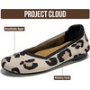image:imageProject Cloud Womens Flats Memory Foam Ballet Flats for Women ProspectLeopard Knit