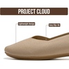 image:imageProject Cloud Womens Flats Memory Foam Ballet Flats for Women ProspectNude Knit