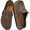 Taupe Suede With Gold