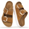 image:imageProject Cloud 100 Genuine Leather Platform Sandals Women GreecechunkyChestnut Suede