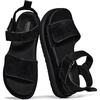 image:imageProject Cloud 100 Genuine Leather Platform Sandals amp Slides for WomenBlack Suede  Bronzestar