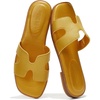 image:imageProject Cloud 100 Genuine Leather Sandals Women Flats For Women JannelYellow