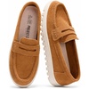 image:imageProject Cloud 100 Genuine Leather SlipOn Loafers for Women Filide1Whiskey