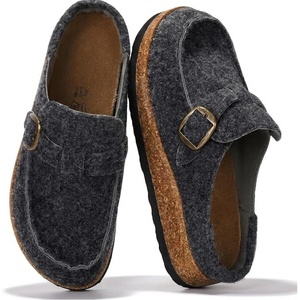 image:imageProject Cloud 100 Genuine Leather Moccasin Style Clogs for Women CarlineDark Grey Flannel
