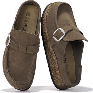 image:imageProject Cloud 100 Genuine Leather Moccasin Style Clogs for Women CarlineTaupe