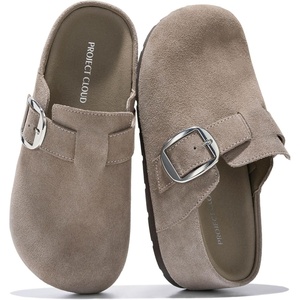 image:imageProject Cloud 100 Genuine Leather Platform Clogs for Women RotheraMushroom Suede