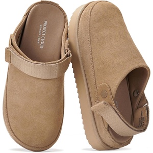 image:imageProject Cloud 100 Genuine Leather Platform Mule Clogs for Women GoldstarSand