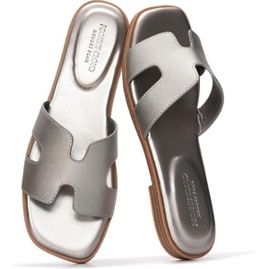 image:imageProject Cloud 100 Genuine Leather Sandals Women Flats For Women JannelPewter