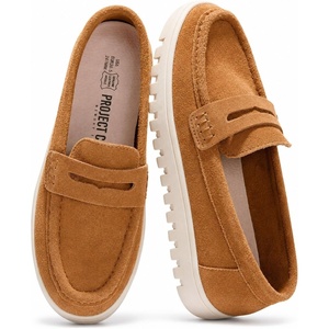 image:imageProject Cloud 100 Genuine Leather SlipOn Loafers for Women Filide1Whiskey