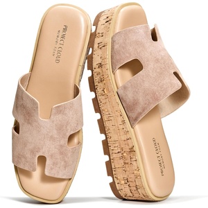 image:imageProject Cloud 100 Genuine Leather Wedge Platform Sandals for Women MILASand Suede