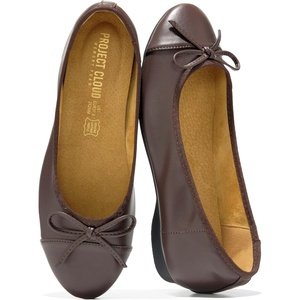 image:imageProject Cloud Ballet Flats for Women  Genuine Leather Insole Womens FlatsDark Chocolate  Ashley