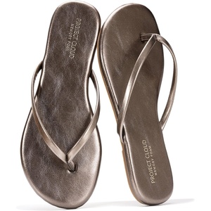 image:imageProject Cloud Flip Flops for Women Memory Foam Flats Sandals FoundationsBronze