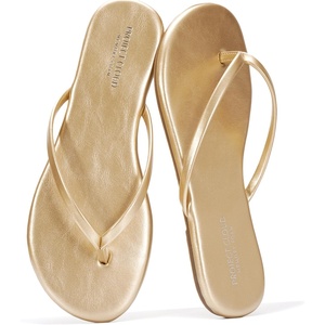 image:imageProject Cloud Flip Flops for Women Memory Foam Flats Sandals FoundationsDark Gold