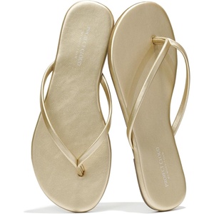 image:imageProject Cloud Flip Flops for Women Memory Foam Flats Sandals FoundationsGold
