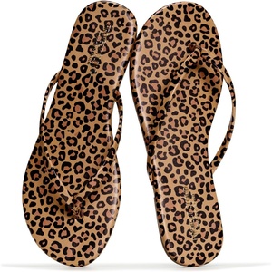 image:imageProject Cloud Flip Flops for Women Memory Foam Flats Sandals FoundationsLeopard