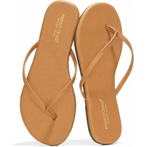 image:imageProject Cloud Flip Flops for Women Memory Foam Flats Sandals FoundationsTan