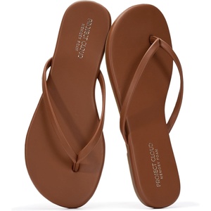 image:imageProject Cloud Flip Flops for Women Memory Foam Flats Sandals FoundationsWhiskey