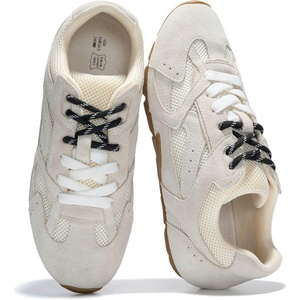 image:imageProject Cloud Genuine Leather Womens Barefoot Lace Up ShoesWhite Suede