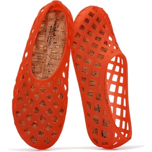 image:imageProject Cloud Lightweight Summer Flats Jelly Shoes Women Footwear JellzRed Transparent