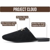 image:image100 Genuine Leather Mules for Women  Stylish Womens FlatsBlack Suede
