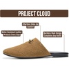 image:image100 Genuine Leather Mules for Women  Stylish Womens FlatsChestnut Suede