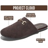 image:image100 Genuine Leather Mules for Women  Stylish Womens FlatsChocolate Suede