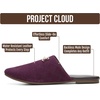 image:image100 Genuine Leather Mules for Women  Stylish Womens FlatsEggplant Suede