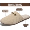 image:image100 Genuine Leather Mules for Women  Stylish Womens FlatsSand Suede