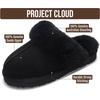 image:image100 Genuine Leather Womens Natural FurLined Clog Slippers for WomenBlack