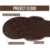 image:image100 Genuine Leather Womens Natural FurLined Clog Slippers for WomenChocolate Brown
