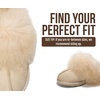 image:image100 Genuine Leather Womens Natural FurLined Clog Slippers for WomenScuff Furbeige