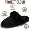 image:image100 Genuine Leather Womens Natural FurLined Clog Slippers for WomenScuffblack