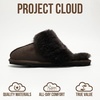 image:image100 Genuine Leather Womens Natural FurLined Clog Slippers for WomenScuffchocolate
