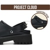 image:imagePlatform Clogs for Women  Non Slip Womens Shoes  Chunky Lug Womens MulesBlack