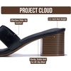 image:imageProject Cloud 100 Genuine Leather Block Heeled Sandals for WomenOpalBlack Leather