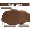 image:imageProject Cloud 100 Genuine Leather Block Heeled Sandals for WomenOpalChestnut Suede