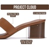 image:imageProject Cloud 100 Genuine Leather Block Heeled Sandals for WomenOpalCognac Leather