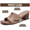 image:imageProject Cloud 100 Genuine Leather Block Heeled Sandals for WomenOpalNude Leather